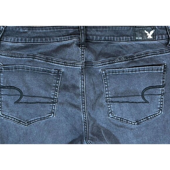 (5 for $25)American Eagle Super Super Stretch Jegging Washed Black size 14 Long - Picture 7 of 8